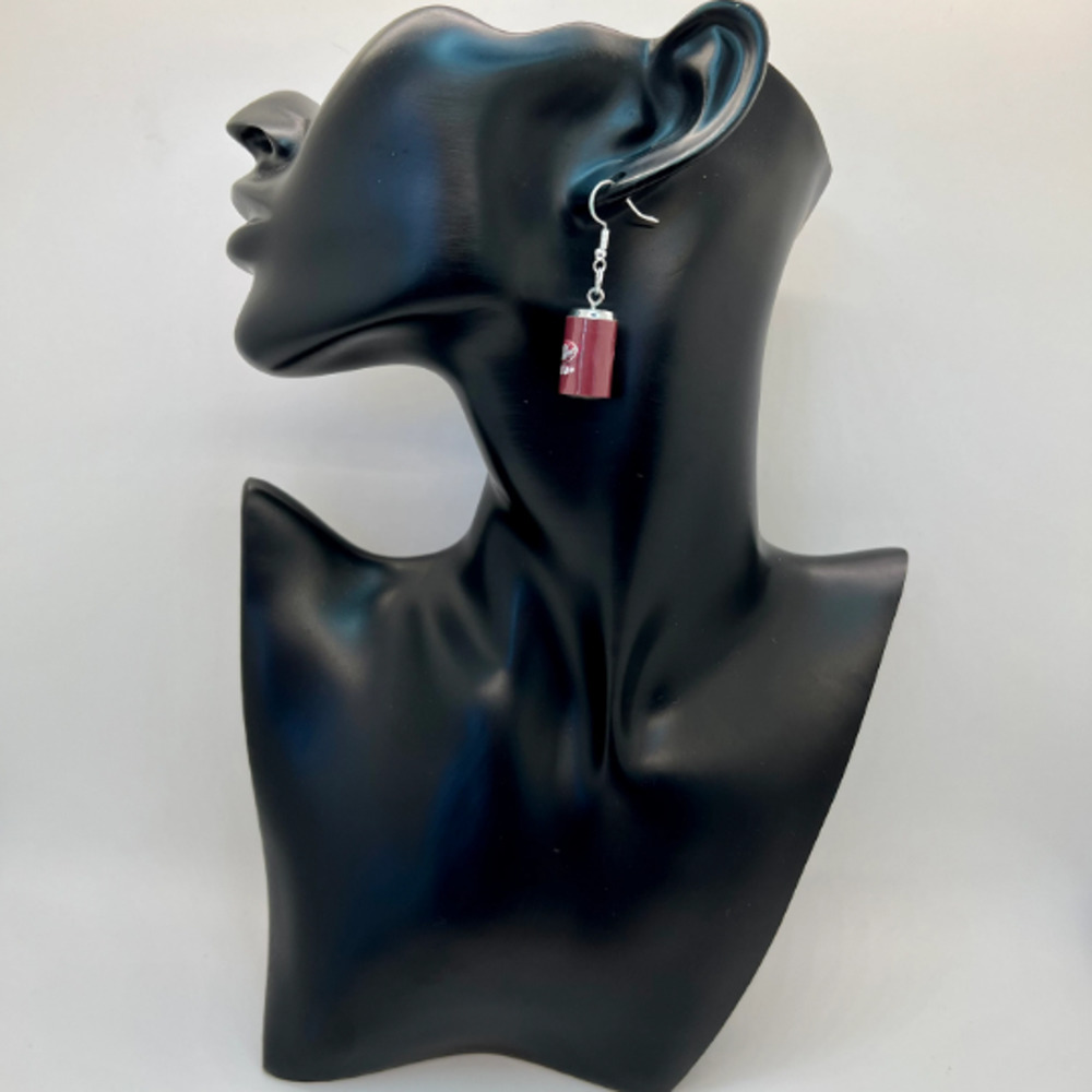 Dr Pepper Earrings - Soft Drink Earrings - Soda Can Earrings - Picture 6 of 7